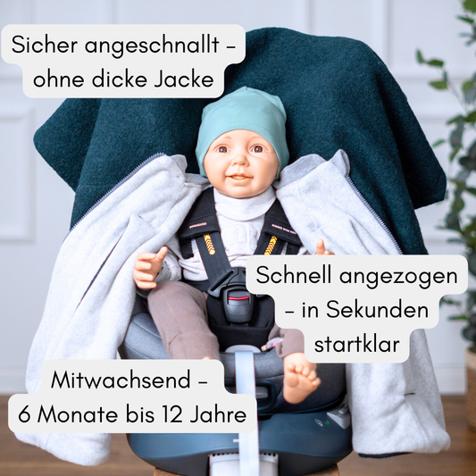 Kindersitzponcho Wollwalk "Forest"