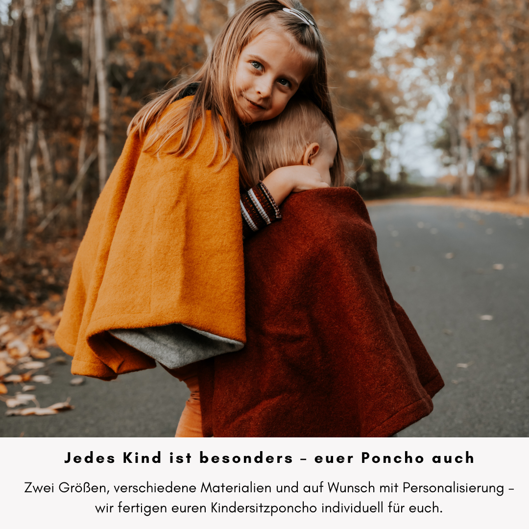 Kindersitzponchos in verschiedenen Farben – Auswahl für Babyschale, Reboarder & Folgesitz