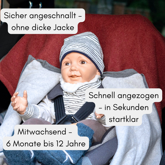 Kindersitzponcho Wollwalk "Pure Terra"