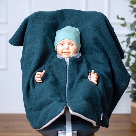 Kindersitzponcho Wollwalk "Forest"