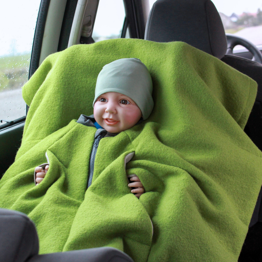 Kindersitzponcho Wollwalk "Pure Apple"