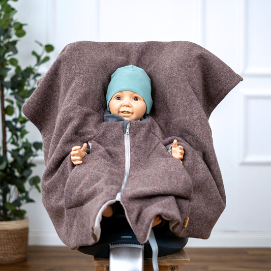 Kindersitzponcho Wollwalk "Pure Hazel"