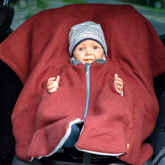 Kindersitzponcho Wollwalk "Pure Terra"