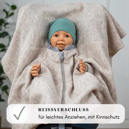 Kindersitzponcho Wollwalk "Light"