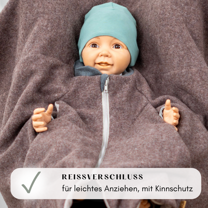 Kindersitzponcho Wollwalk "Pure Hazel"