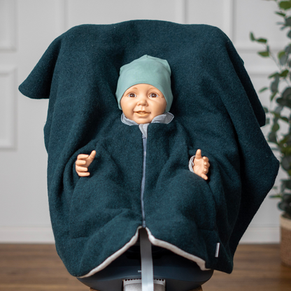 Kindersitzponcho Wollwalk "Forest"