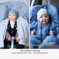 Offen & geschlossen: Kindersitzponcho – sicher anschnallen & warm bleiben