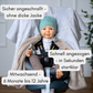 Fleece-Kindersitzponcho aufgeklappt – sicher angeschnallt ohne Jacke