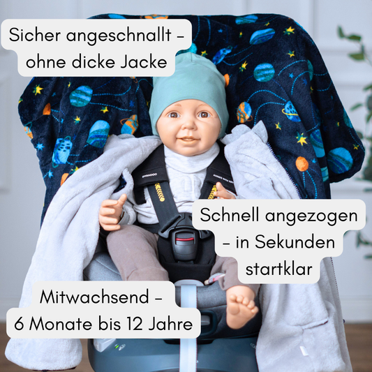 Kindersitzponcho "Space"
