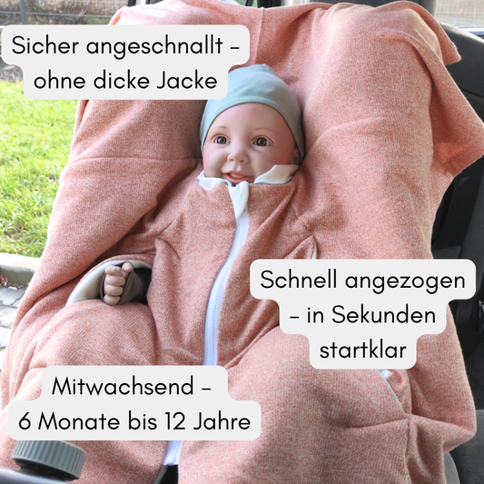 Kindersitzponcho Happy Strick "Klärchen"