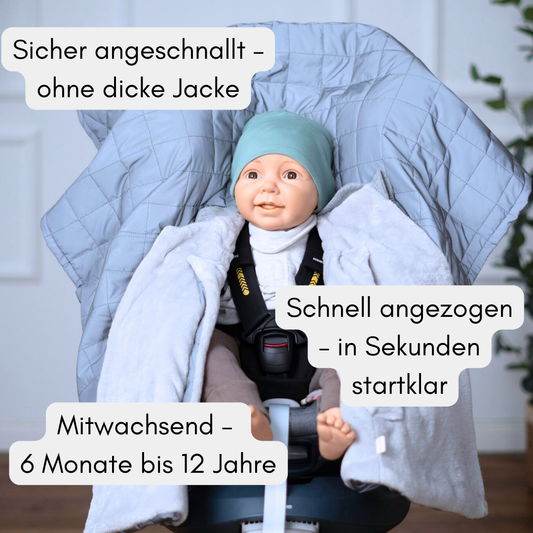 Kindersitzponcho Shiny - Reflektierend