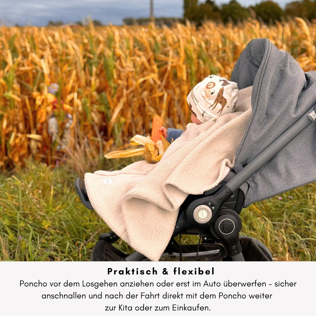 Kindersitzponcho - Teddy