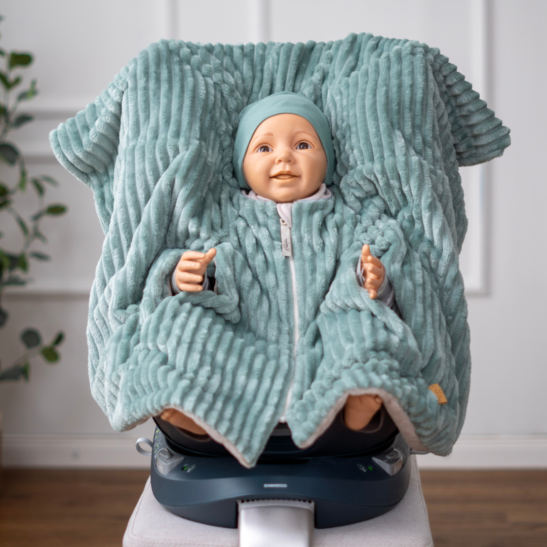 Kindersitzponcho "lovely mint"