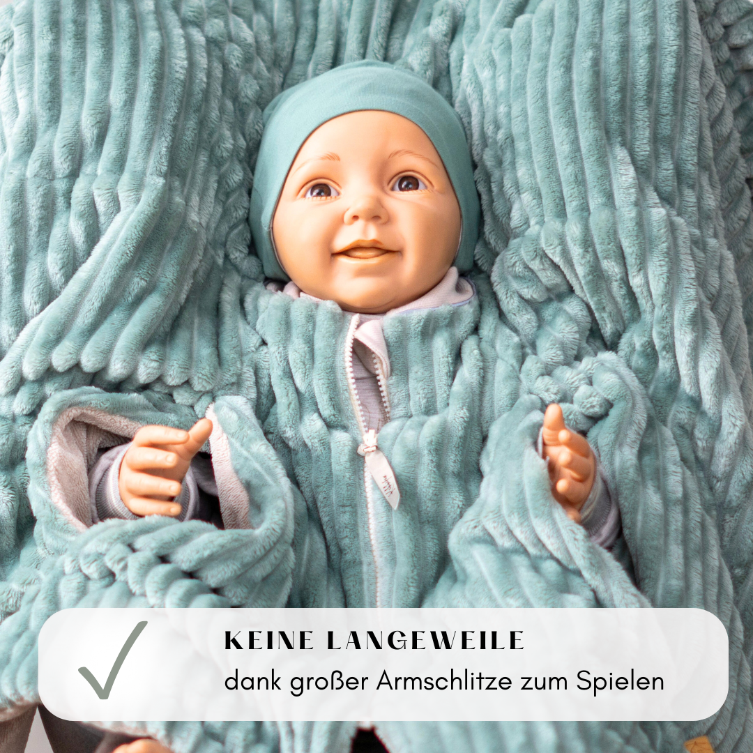 Kindersitzponcho "lovely mint"