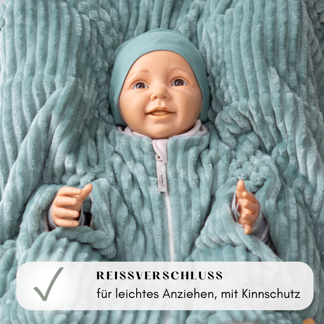 Kindersitzponcho "lovely mint"