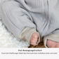 Musselin-Schlafsack mit Füßen – Für kleine Entdecker mit Freiheitsdrang "beige"