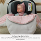 Einschlagdecke Babyschale Winter – mit Baby in Babyschale im Alltag