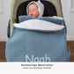 Einschlagdecke Babyschale Winter – mit Baby in Babyschale im Alltag