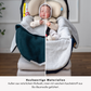 Innenmaterial der Einschlagdecke sichtbar – ideal für Babyschale & Reboarder