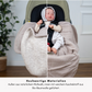 Innenmaterial der Einschlagdecke sichtbar – ideal für Babyschale & Reboarder