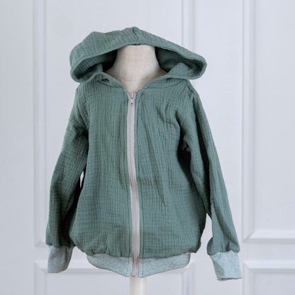 Kikkifax Musselin-Jacke – Leicht, weich & perfekt für Frühling und Sommer