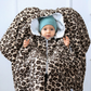 XL Kindersitzponcho aus Teddy – weich, robust & in vielen Farben
