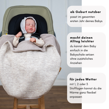 Einschlagdecke "Wollwalk light"