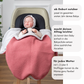 Einschlagdecke ab Geburt – für Babyschale, Kinderwagen oder Autositz