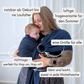 Flexibler Ring Sling – Baby vor dem Bauch, auf der Hüfte oder am Rücken tragen