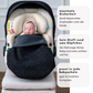 Einschlagdecke ohne Kapuze – maximale Sicherheit & passend für alle Babyschalen