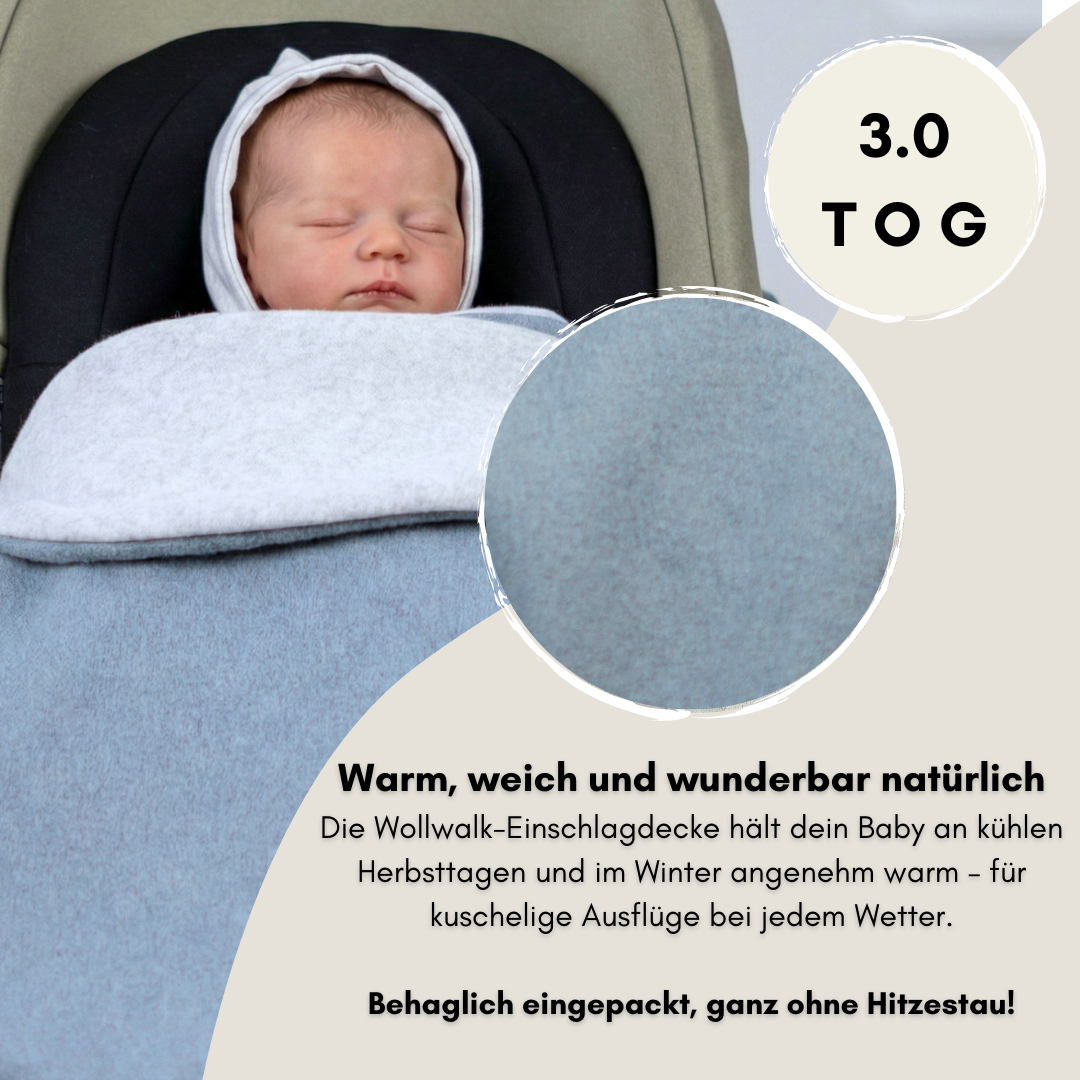 Einschlagdecke "Wollwalk mint"