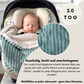 Einschlagdecke für das ganze Jahr - lovely mint (Fleece & Bambusfleece)