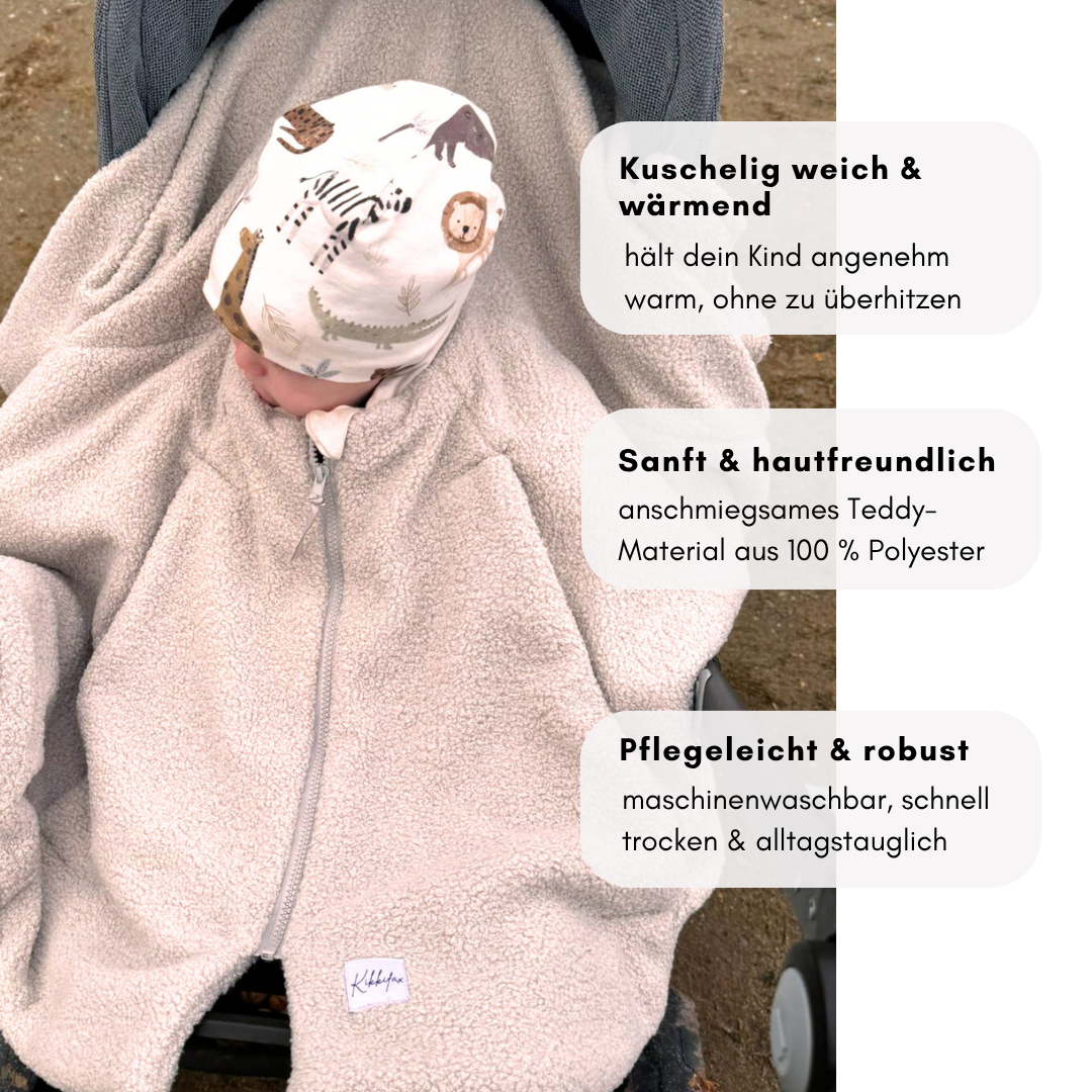 Kindersitzponcho - Teddy