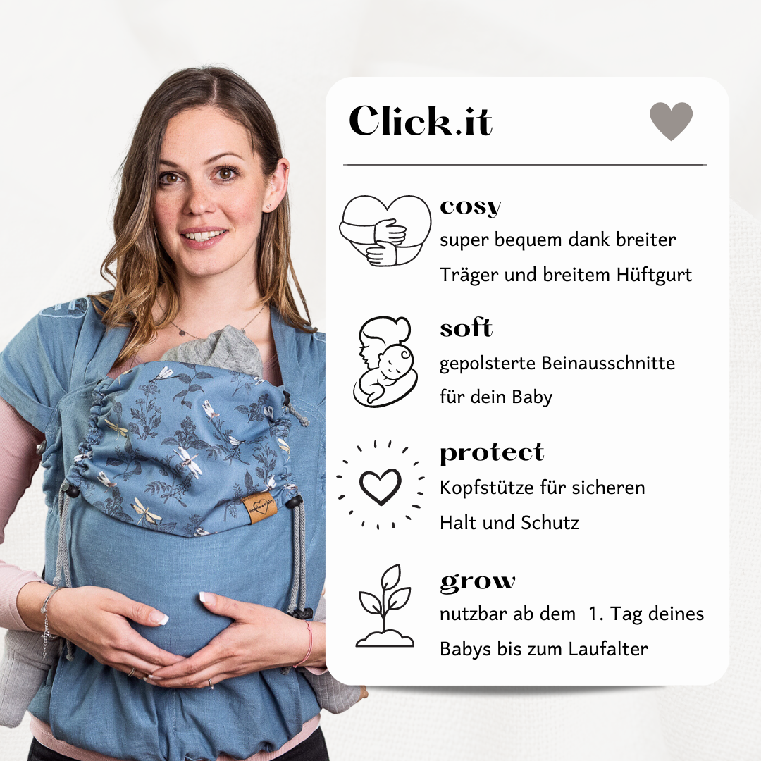 Click.it Babysize aus Leinen - Ava -