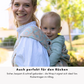 Halfbuckle Babytrage – ergonomisch auf dem Rücken tragen, perfekt für längere Ausflüge & freie Bewegungen