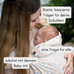 Babytrage zum Binden – Halfbuckle Trage mit Hüftschnalle & auffächerbaren Schulterträgern für individuellen Komfort