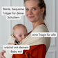 Babytrage zum Binden – Halfbuckle Trage mit Hüftschnalle & auffächerbaren Schulterträgern für individuellen Komfort