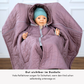 Poncho offen – sicher anschnallen & sichtbar bei Dunkelheit