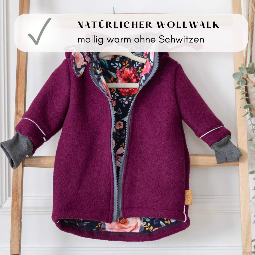 Wollwalkjacke Kikkifax Beere