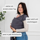 Elastisches Tragetuch vorgebunden – dein Baby schnell, ergonomisch und geborgen tragen