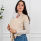 Elastisches Babytragetuch aus Bambus – perfekt ab Geburt, weich und sicher für Neugeborene und Frühchen - Beige